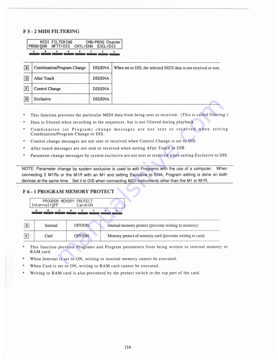 Korg M1R Owner'S Manual Download Page 117