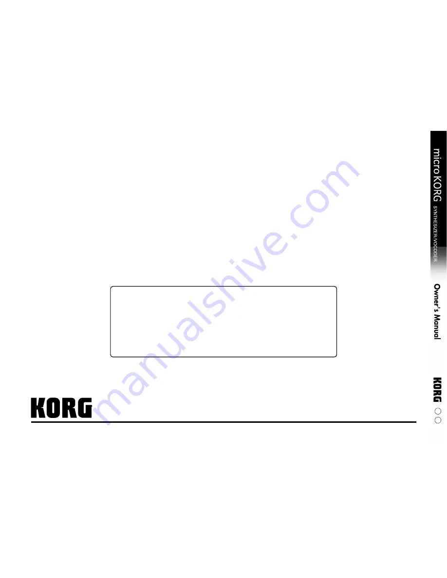 Korg microKORG Owner'S Manual Download Page 76