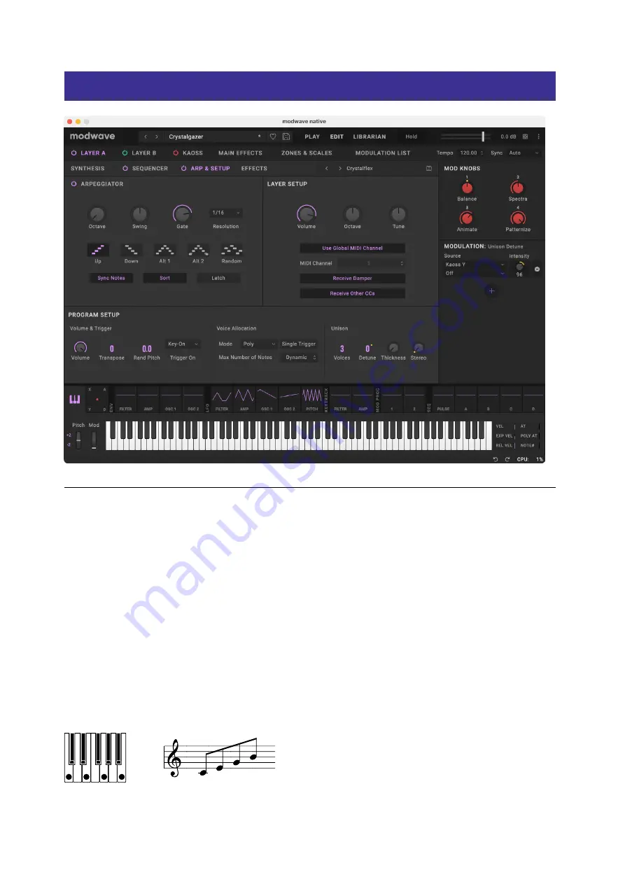 Korg modwave native Manual Download Page 51