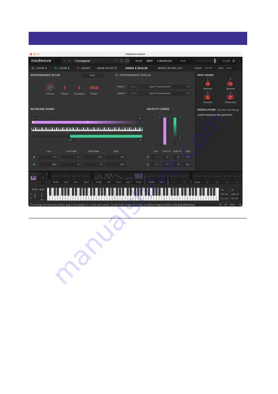 Korg modwave native Manual Download Page 57