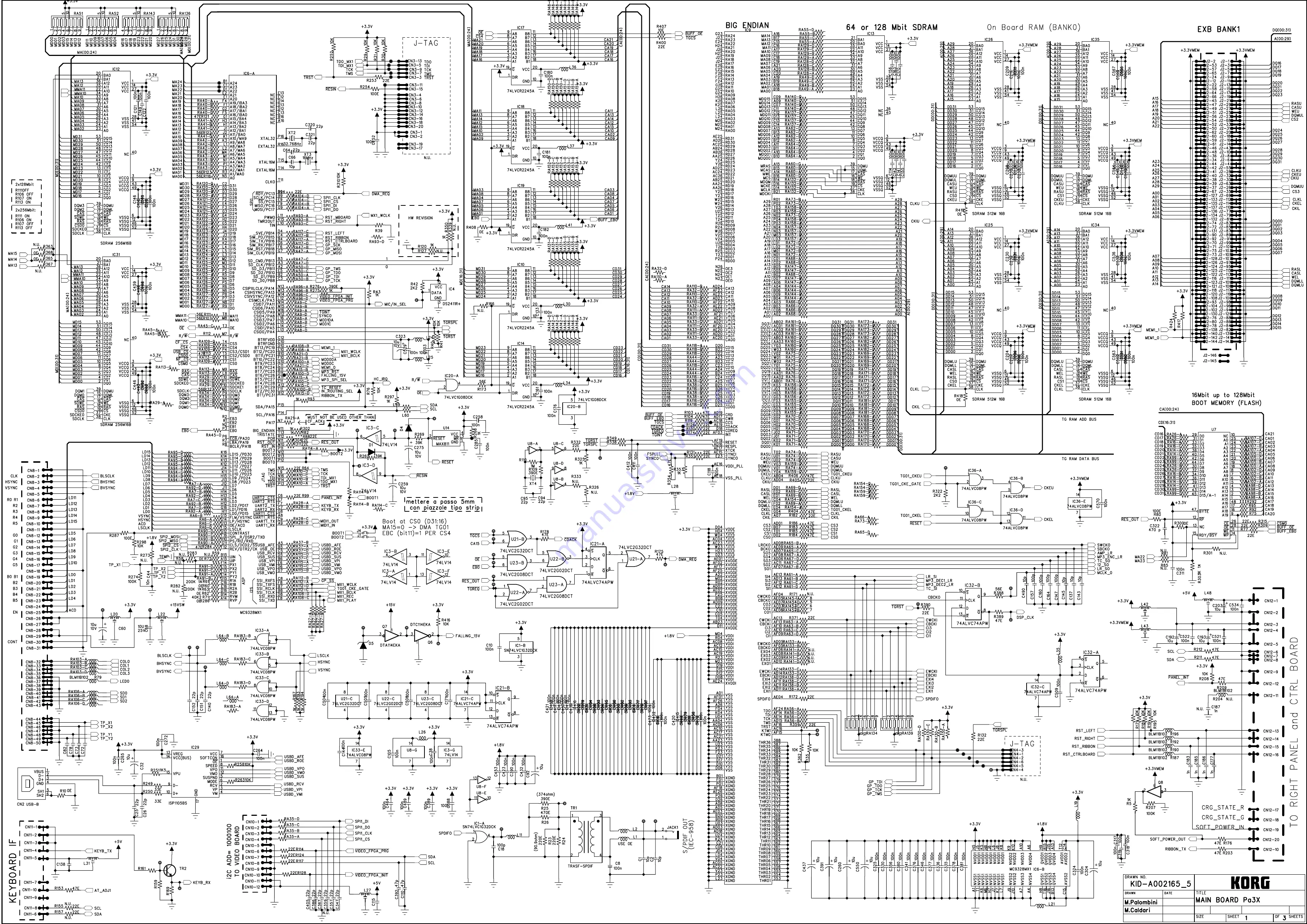 Korg PA3X Service Manual Download Page 20