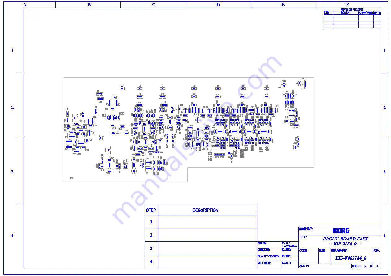 Korg PA3X Service Manual Download Page 86