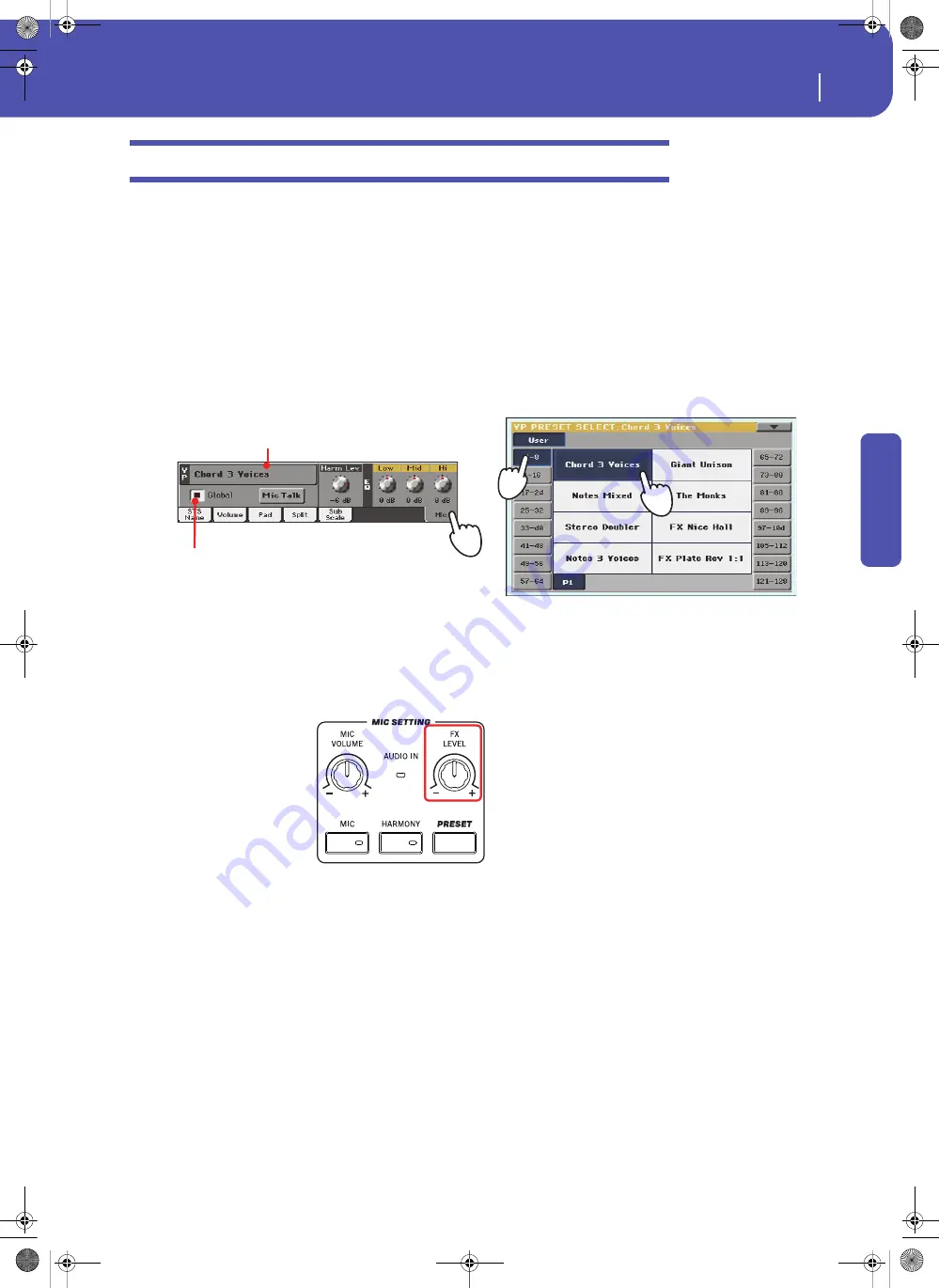 Korg Pa3XLe User Manual Download Page 93