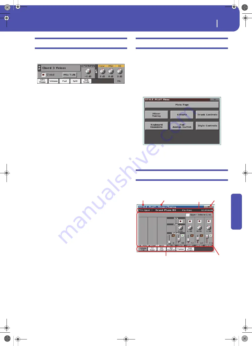 Korg Pa3XLe User Manual Download Page 121