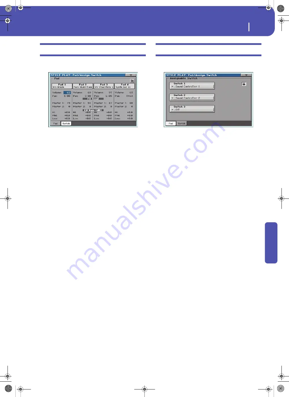 Korg Pa3XLe User Manual Download Page 133