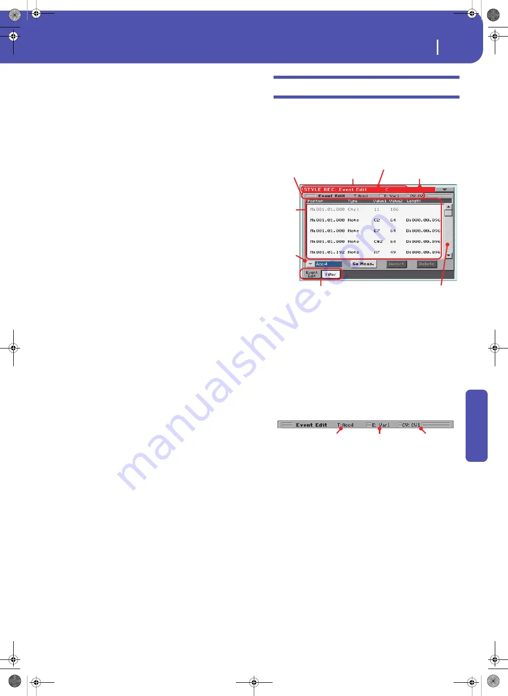 Korg Pa3XLe User Manual Download Page 153