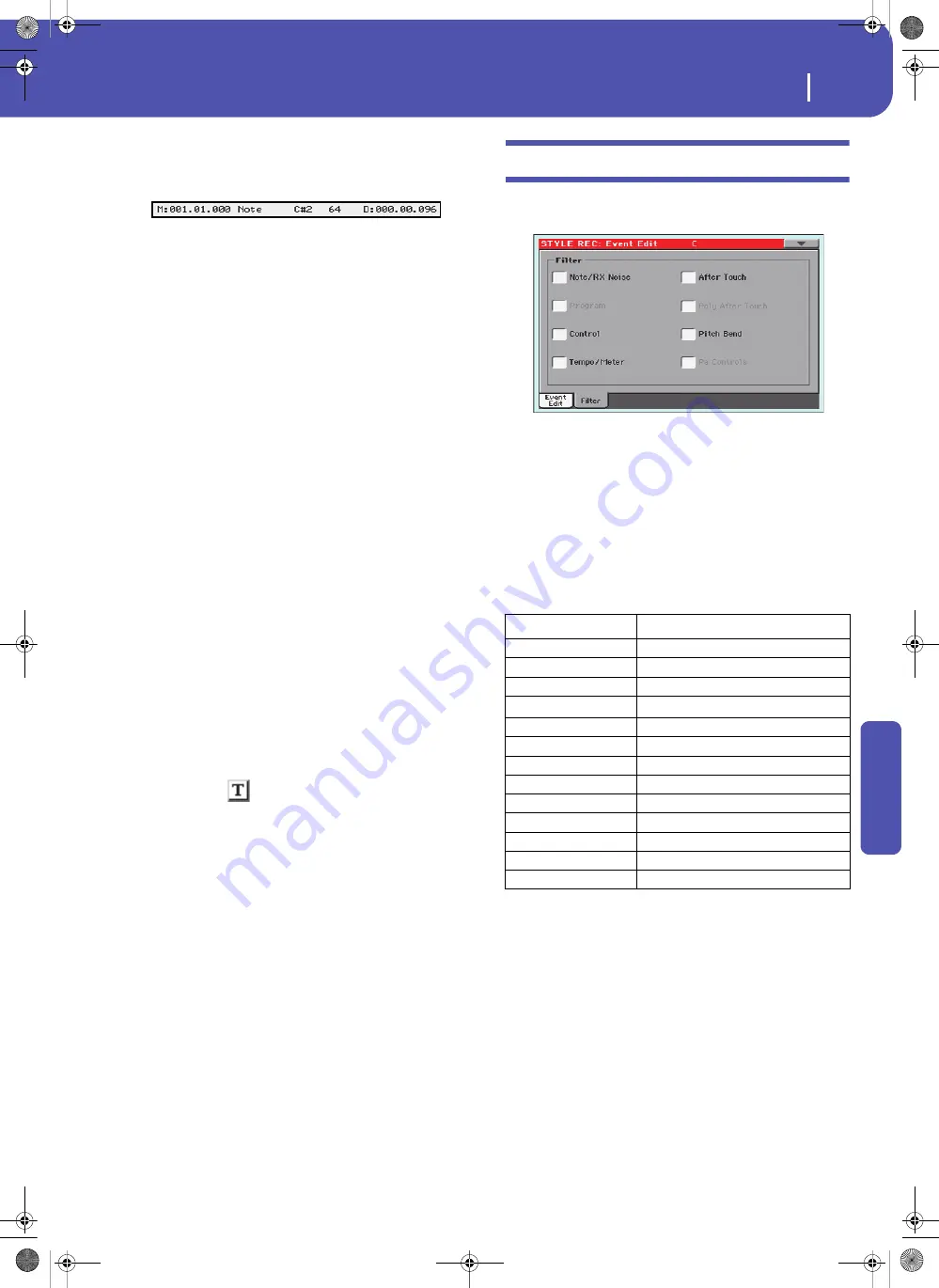 Korg Pa3XLe User Manual Download Page 155