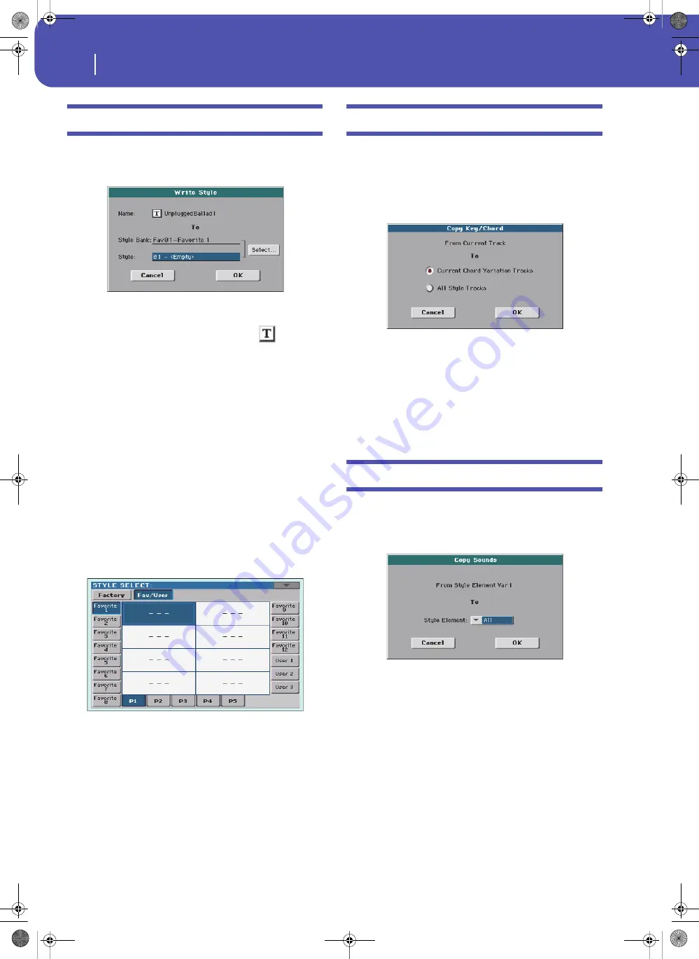 Korg Pa3XLe User Manual Download Page 170