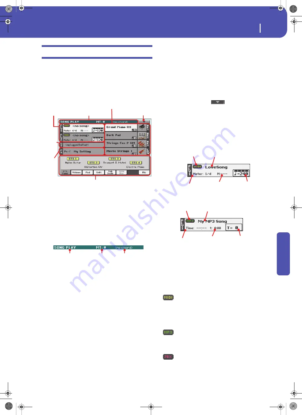 Korg Pa3XLe User Manual Download Page 175