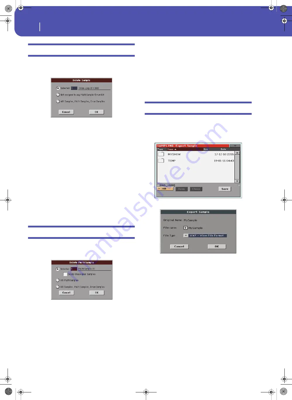 Korg Pa3XLe User Manual Download Page 254