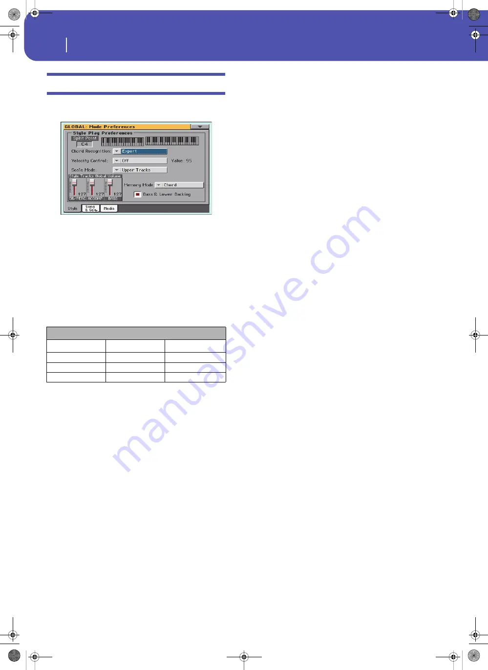 Korg Pa3XLe User Manual Download Page 262