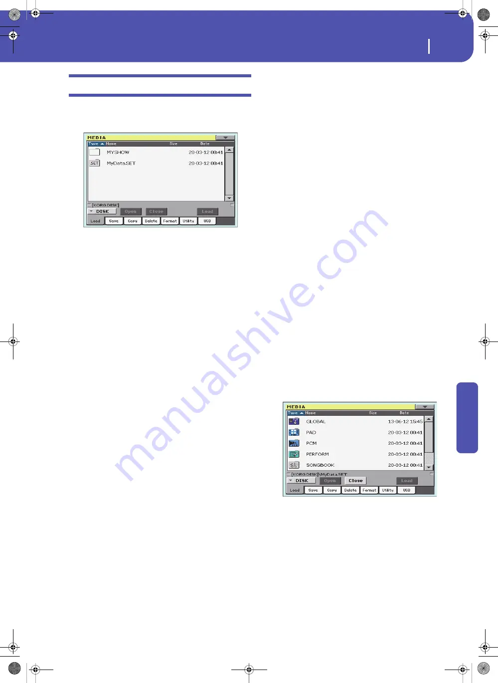 Korg Pa3XLe User Manual Download Page 291