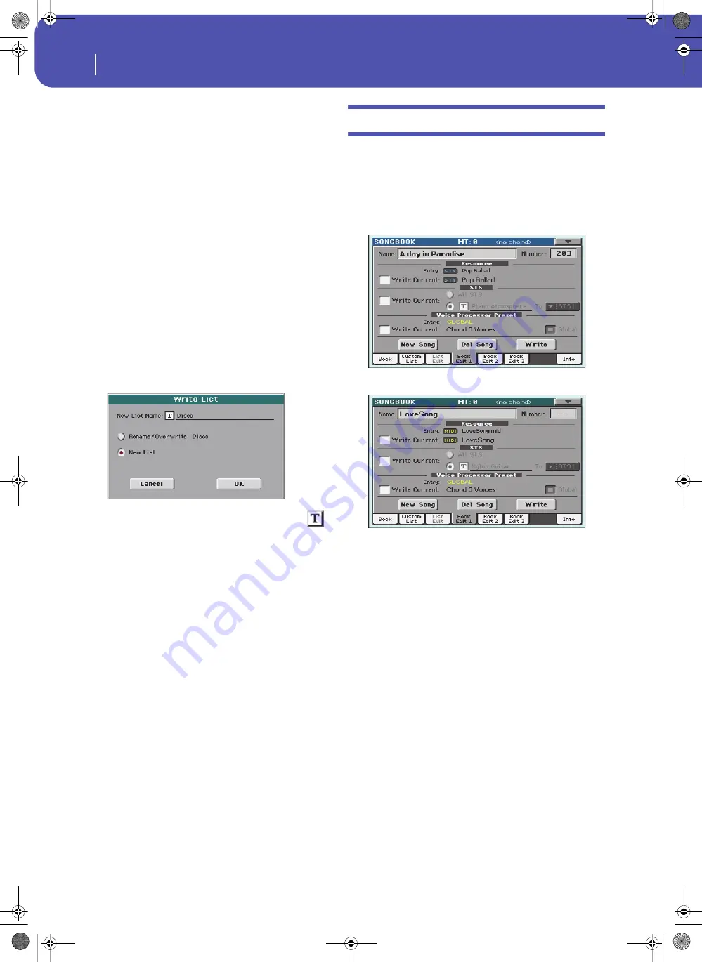 Korg Pa3XLe User Manual Download Page 308