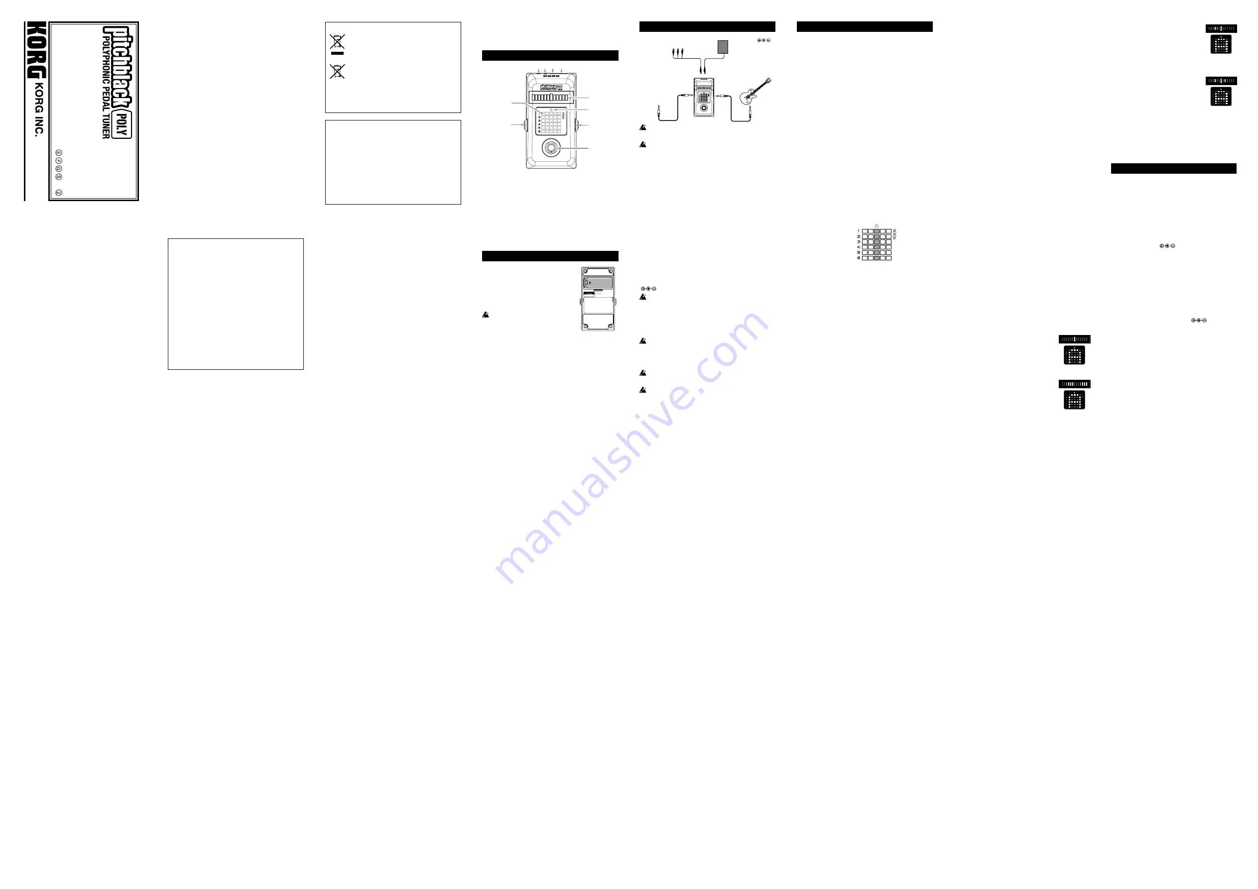 Korg pitchblack POLY Manual Download Page 1