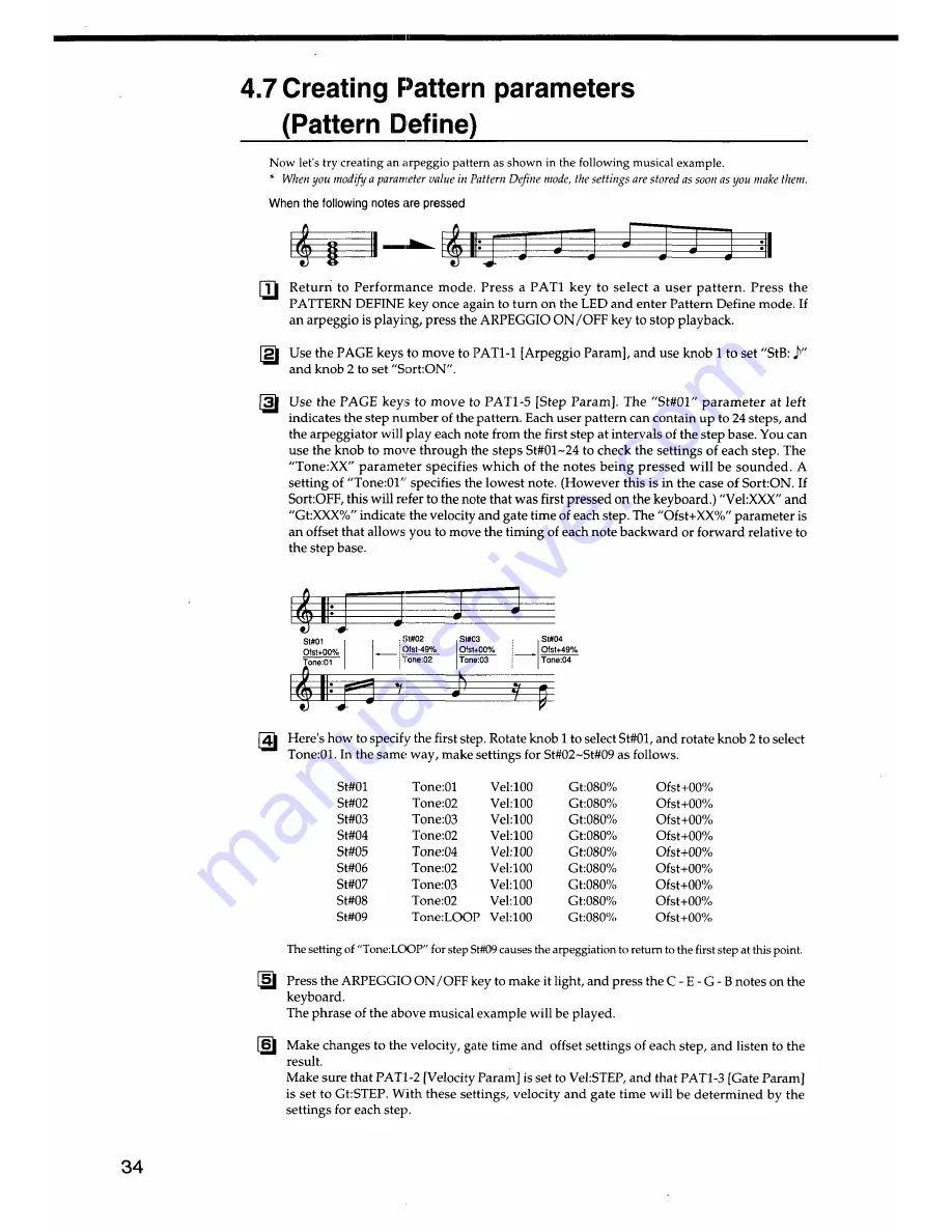 Korg Prophecy Скачать руководство пользователя страница 42