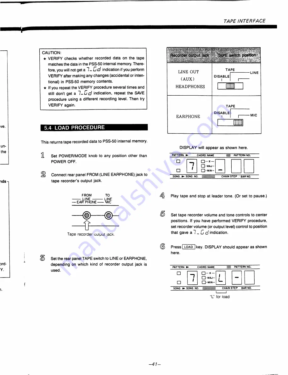 Korg pss-50 Owner'S Manual Download Page 41