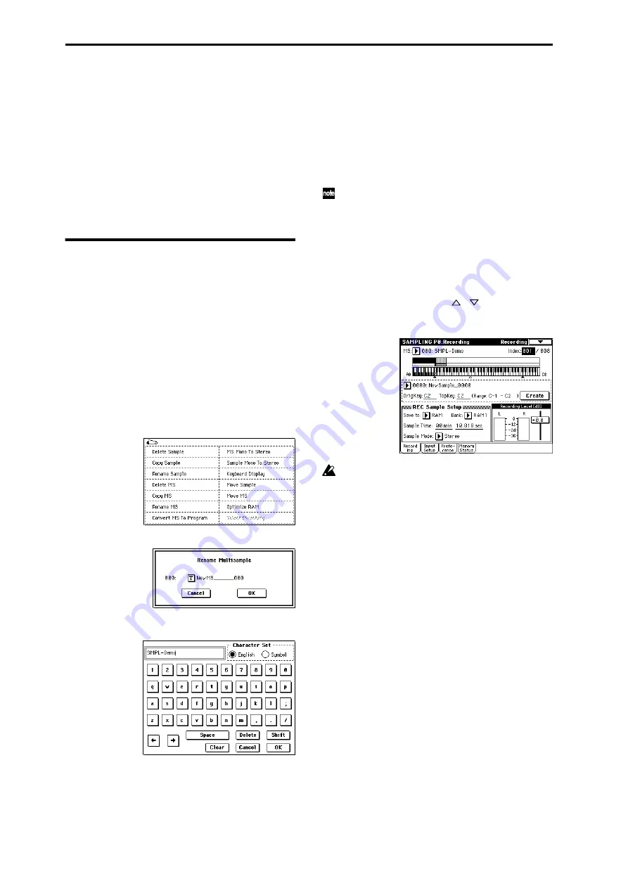 Korg sampler Basic Manual Download Page 48