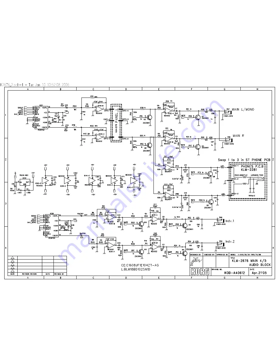 Korg TR61 Service Manual Download Page 7