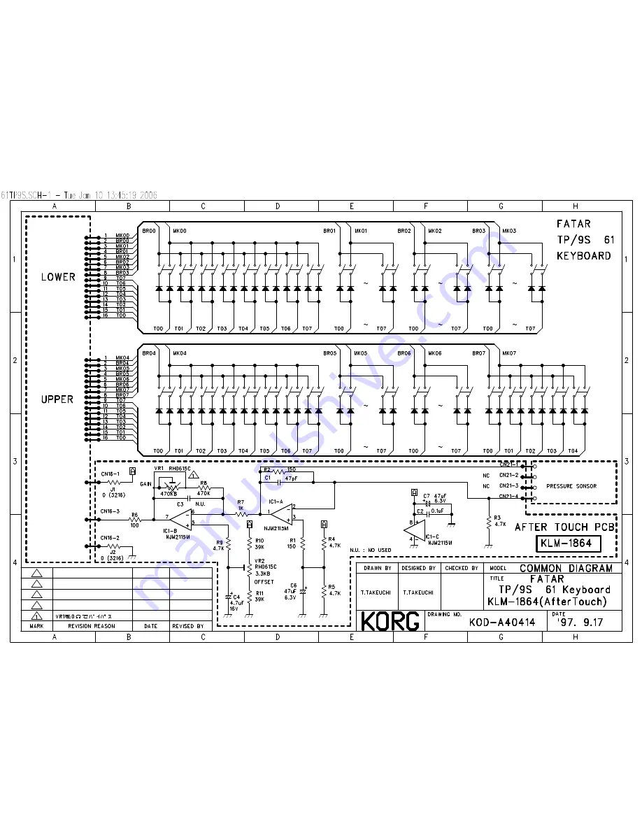 Korg TR61 Скачать руководство пользователя страница 11