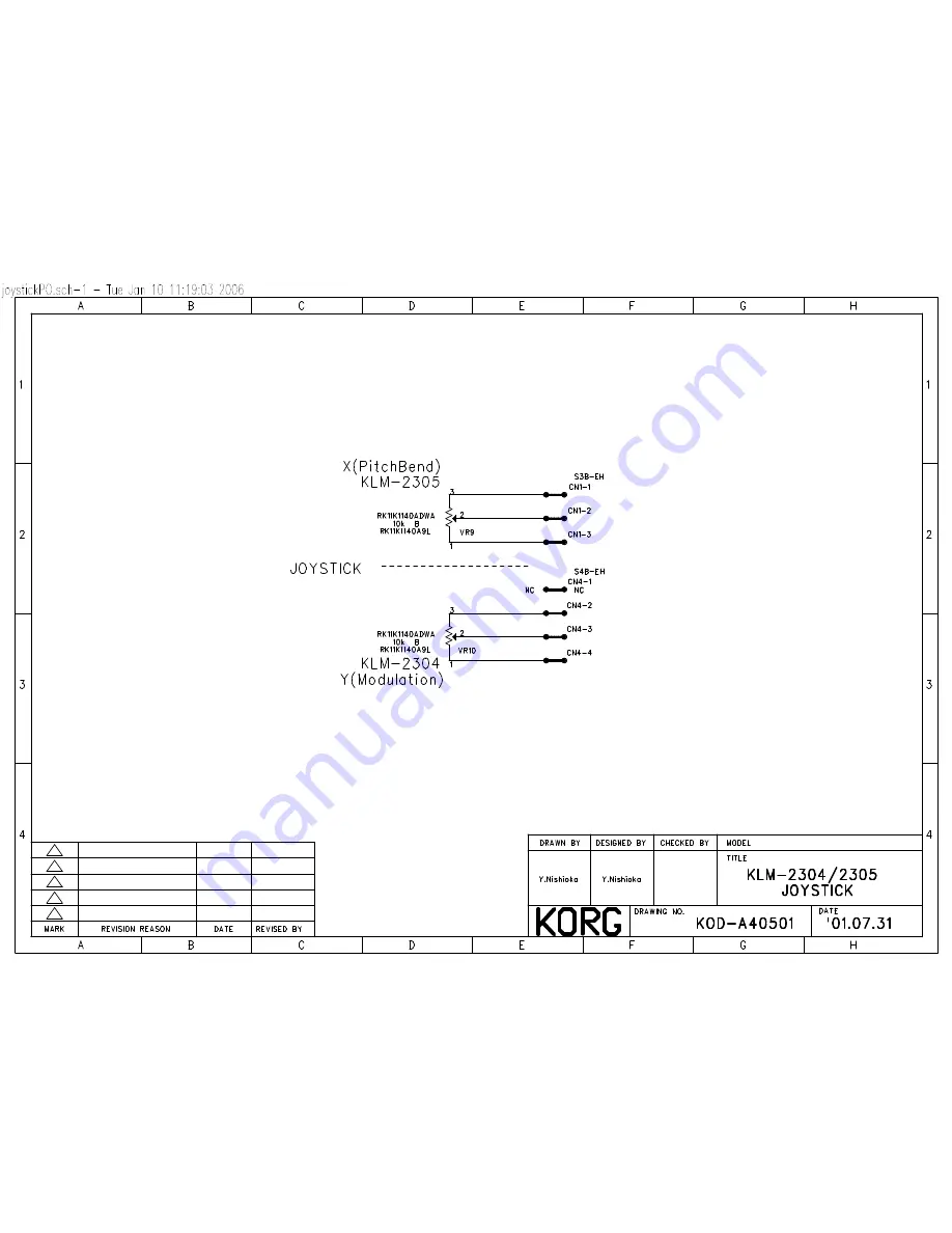 Korg TR61 Service Manual Download Page 12