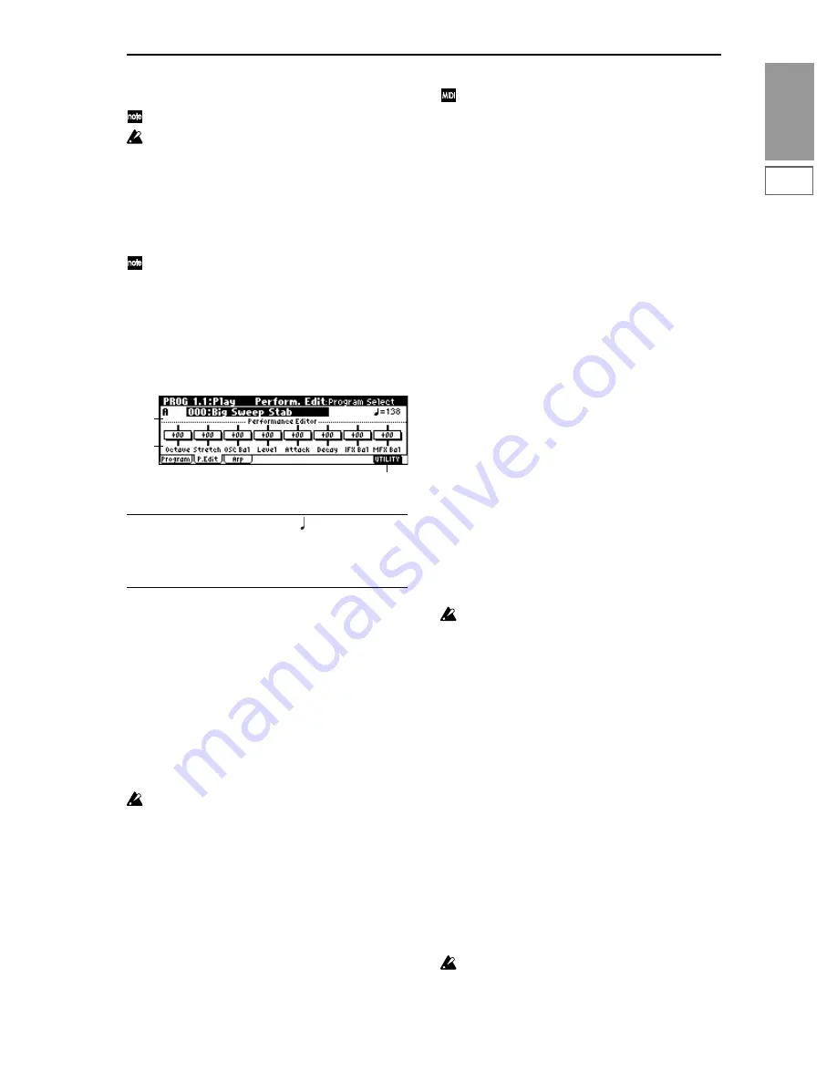 Korg TRITON Le Parameter Manual Download Page 10