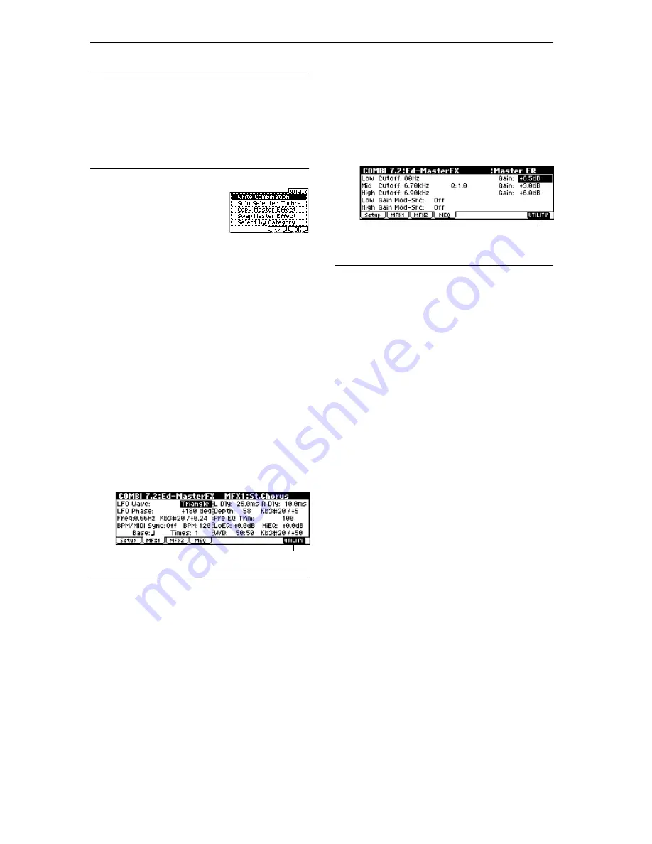 Korg TRITON Le Parameter Manual Download Page 55