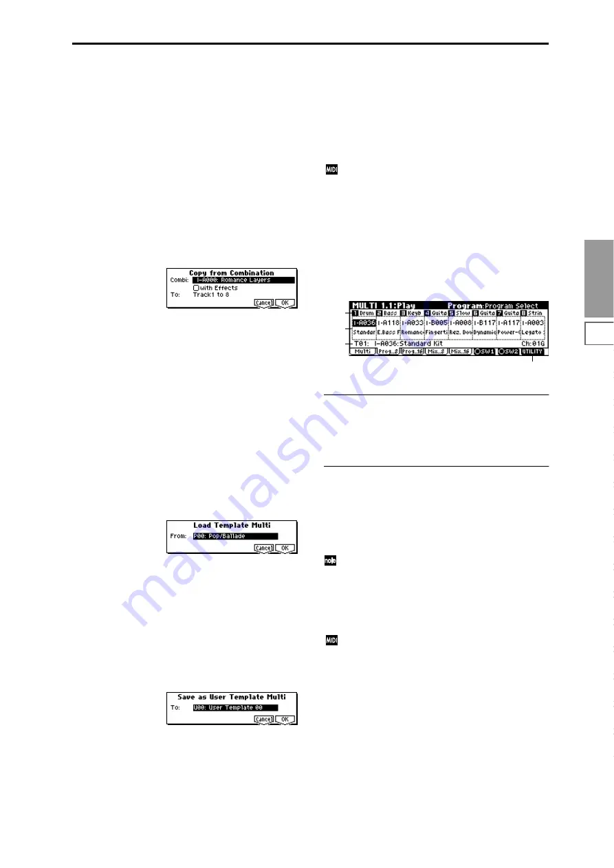 Korg Triton-Rack Parameter Manual Download Page 58