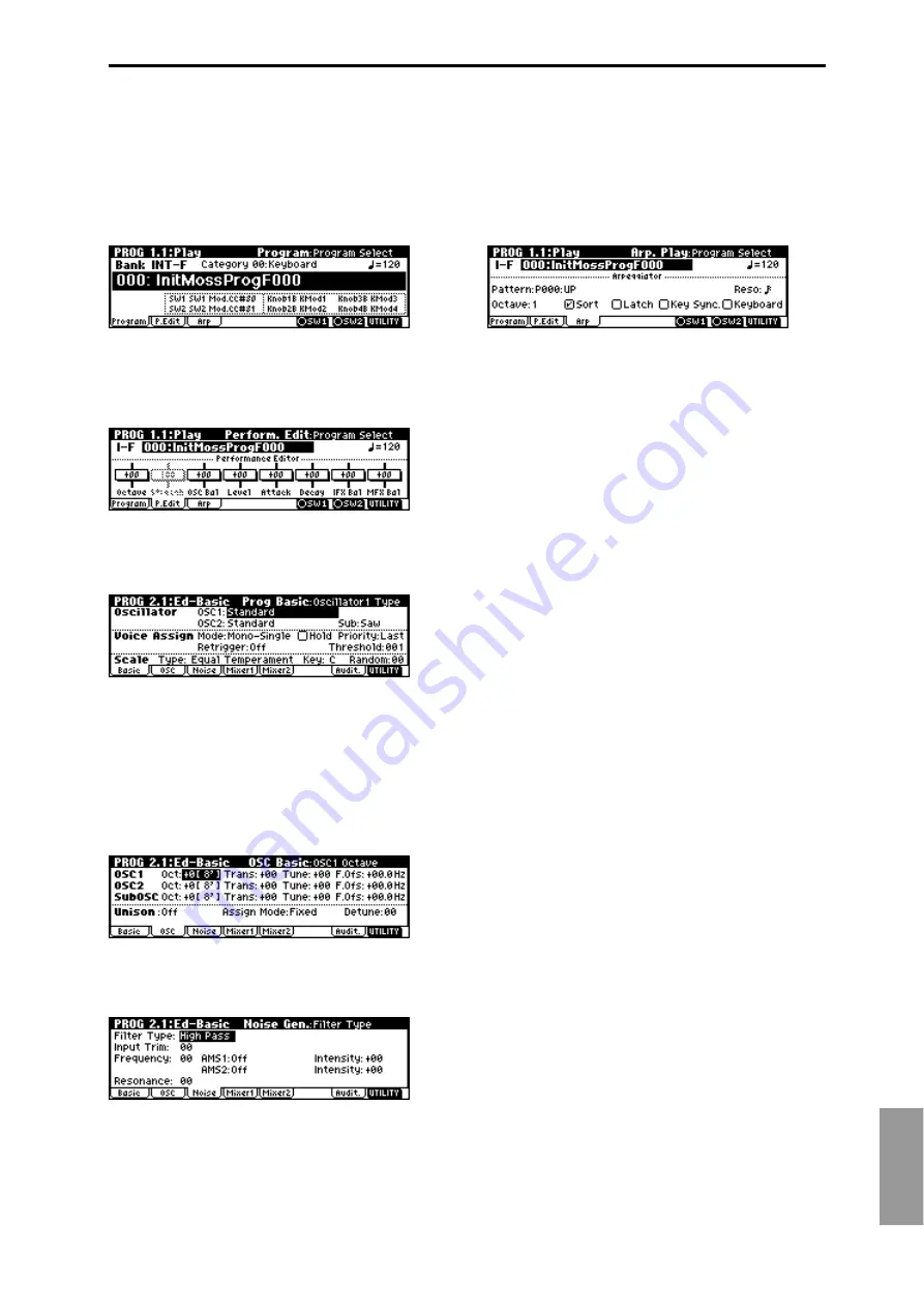 Korg Triton-Rack Parameter Manual Download Page 264