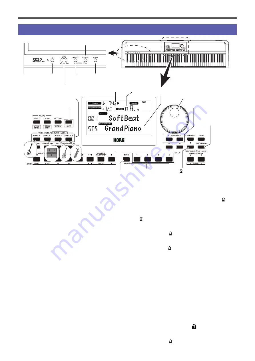 Korg XE20 Quick Start Manual Download Page 21