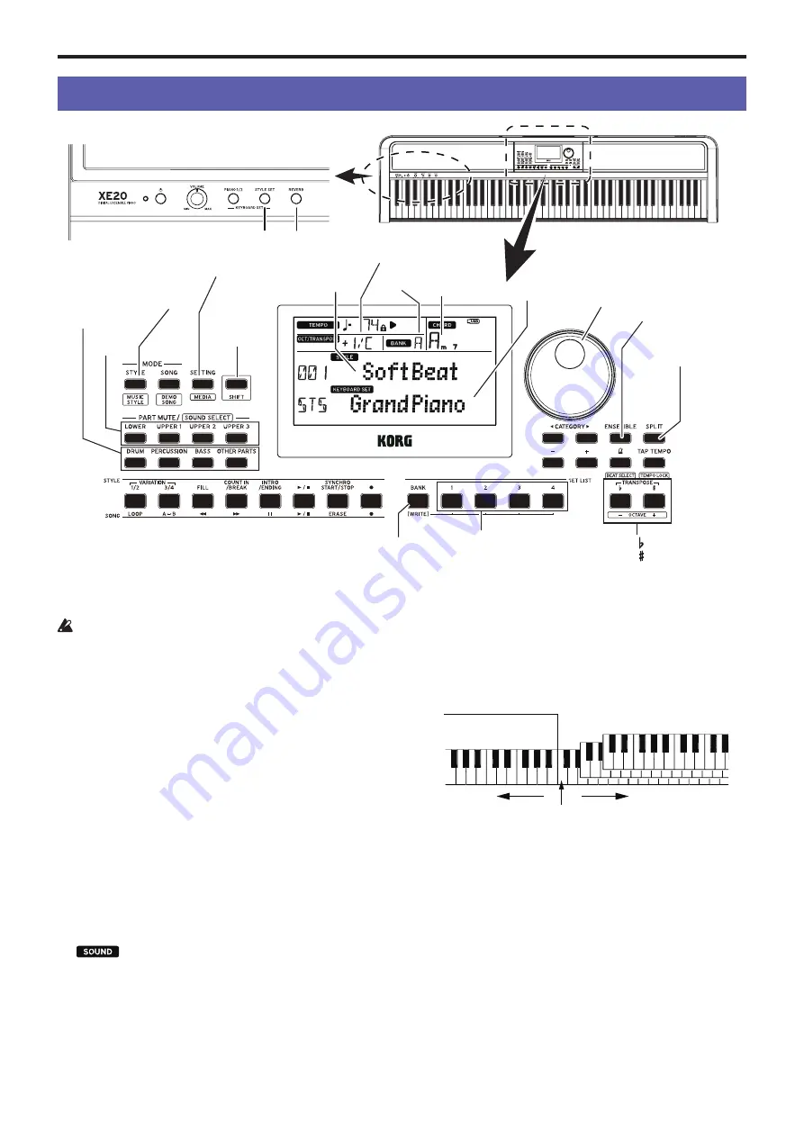 Korg XE20 Quick Start Manual Download Page 25