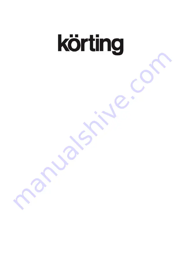 KORTING OEG771CFN Instruction Manual Download Page 1