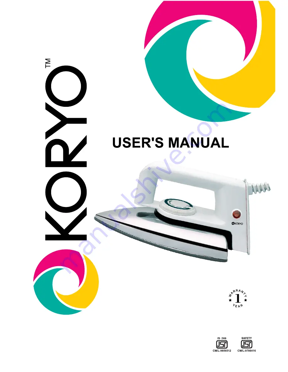 Koryo KDI 10 User Manaul Download Page 1