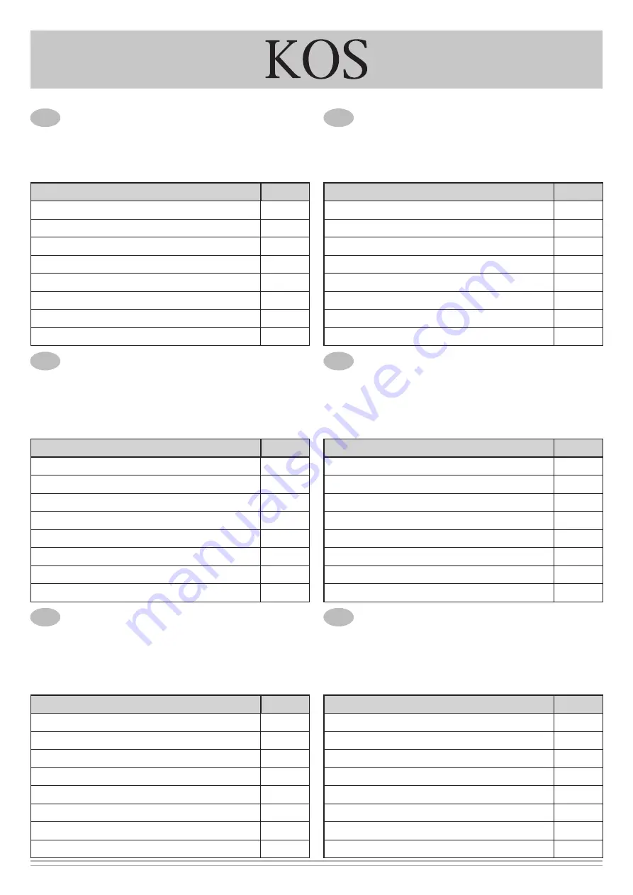 KOS Box Atollo freestanding Assembling Instruction Download Page 47