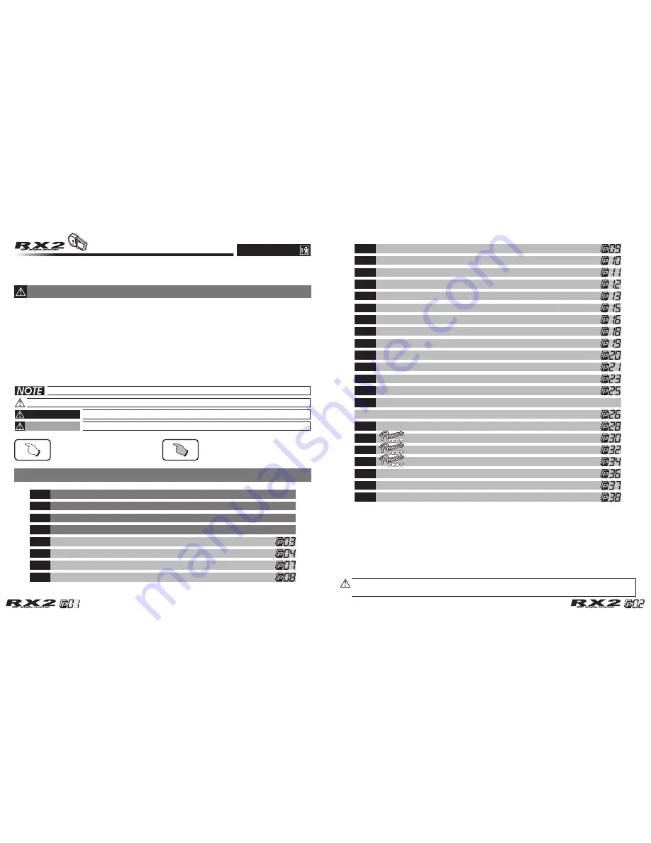 Koso BA010001 RX-2 User Manual Download Page 1