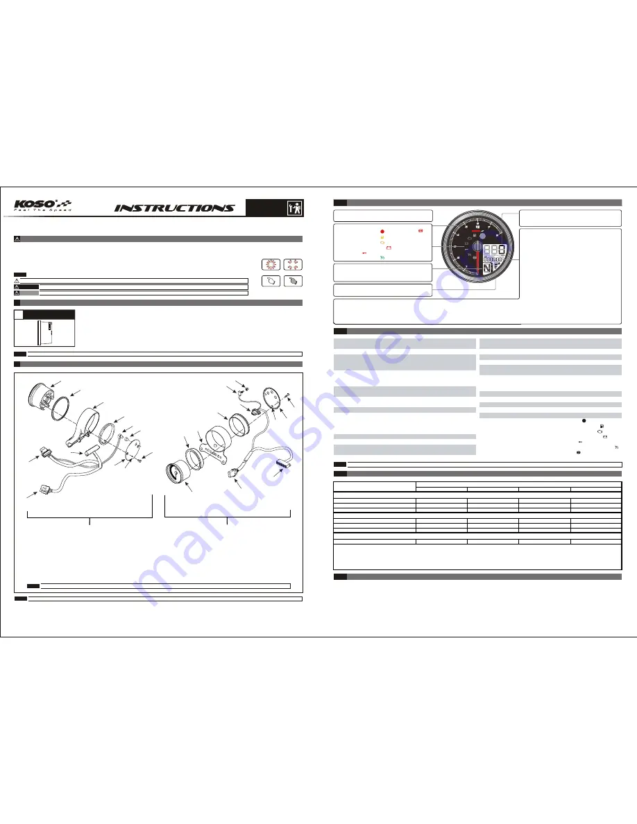 Koso HD-04 Instructions Manual Download Page 1