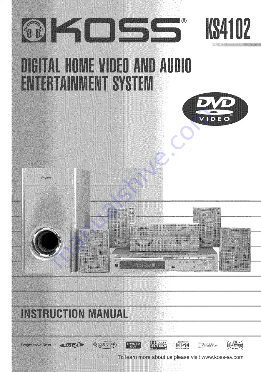 Koss KS4102 Instruction Manual Download Page 1