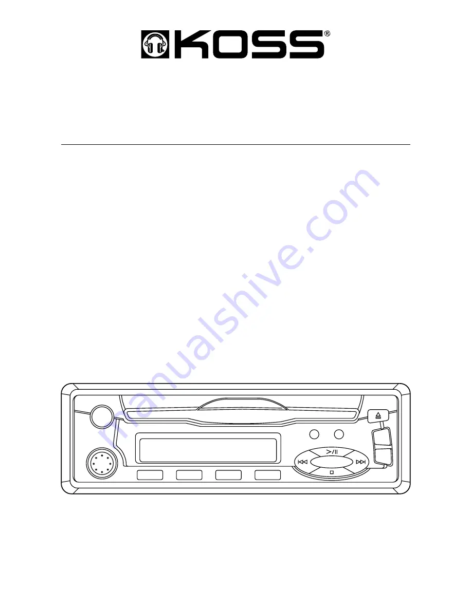 Koss MS-503 Owner'S Manual Download Page 1