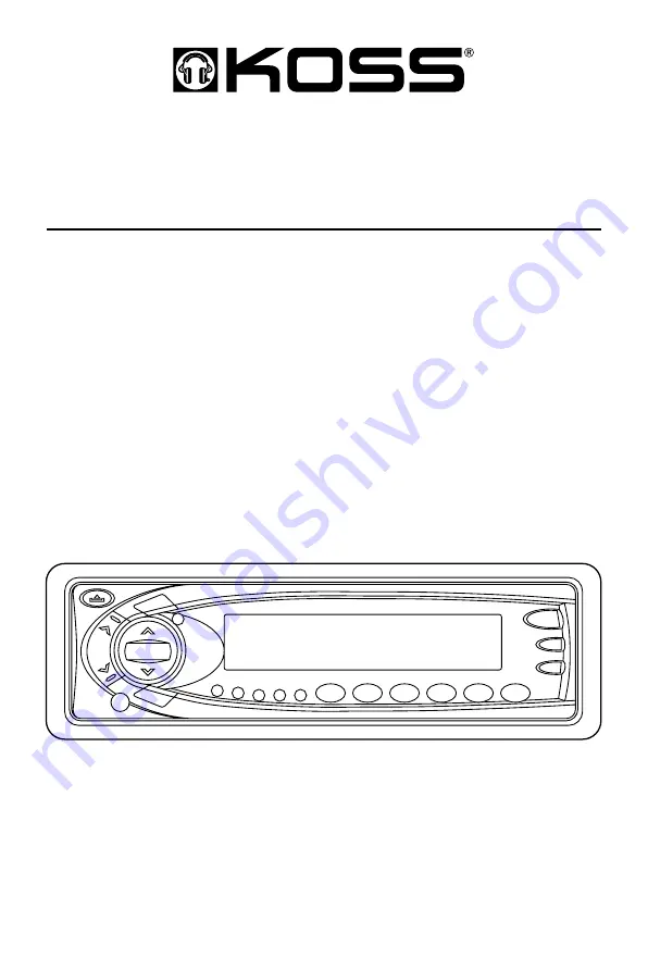 Koss MS-547 Owner'S Manual Download Page 1