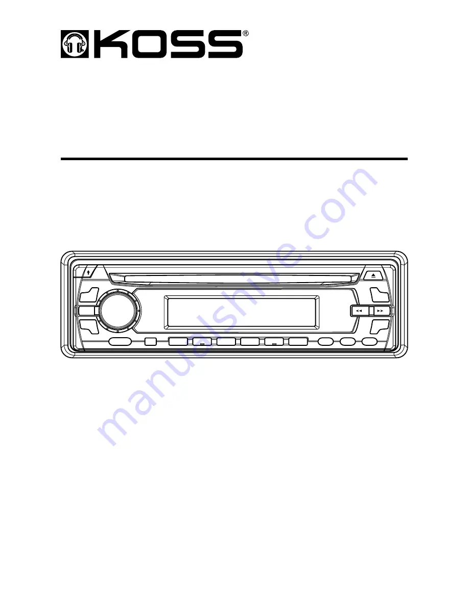 Koss MS2010 Owner'S Manual Download Page 1