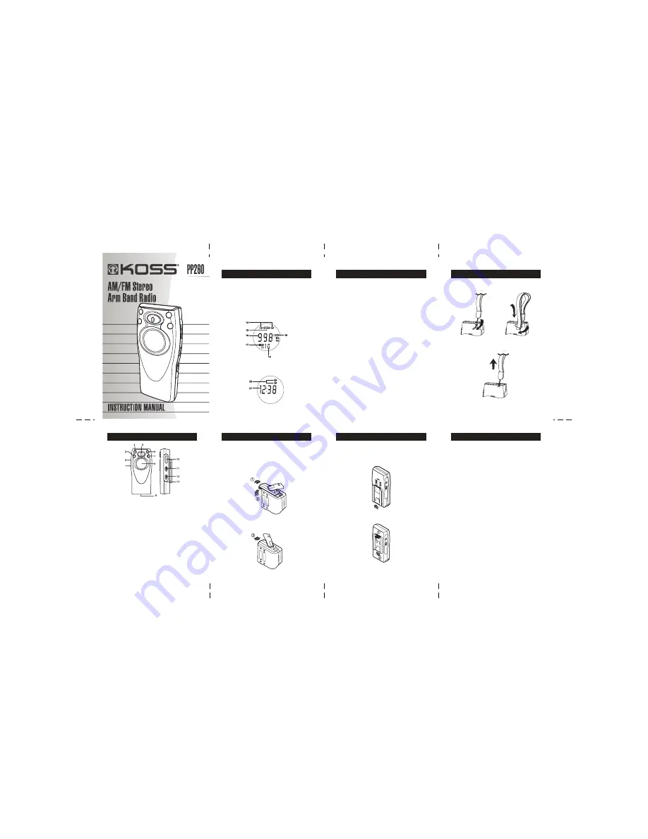 Koss PP260 Instruction Manual Download Page 1