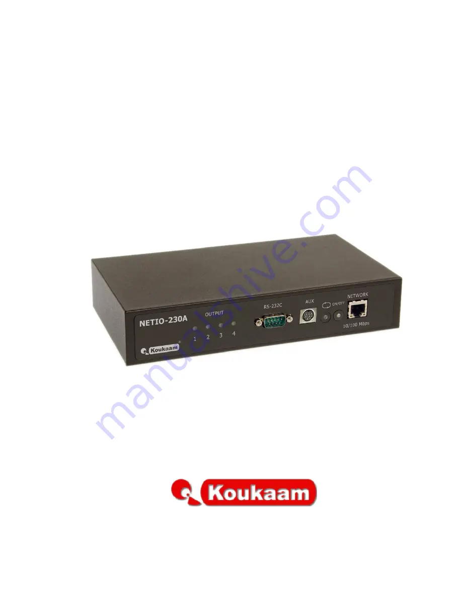 Koukaam NETIO-230A User Manual Download Page 1