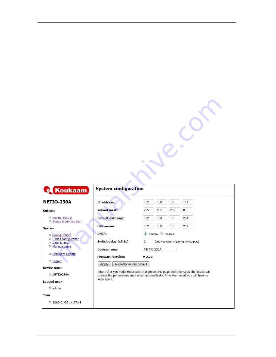 Koukaam NETIO-230A User Manual Download Page 13