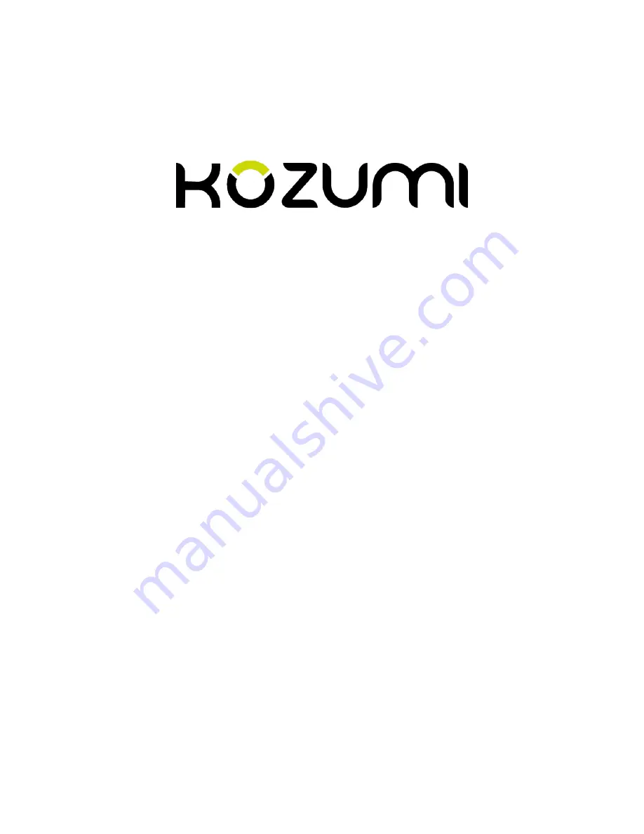 Kozumi K-300MWUN User Manual Download Page 1