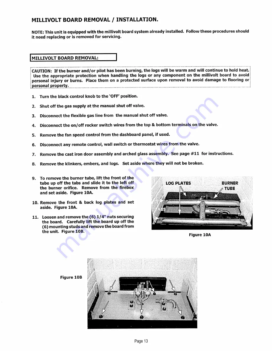 kozy heat 55801 Installation & Operating Manual Download Page 15