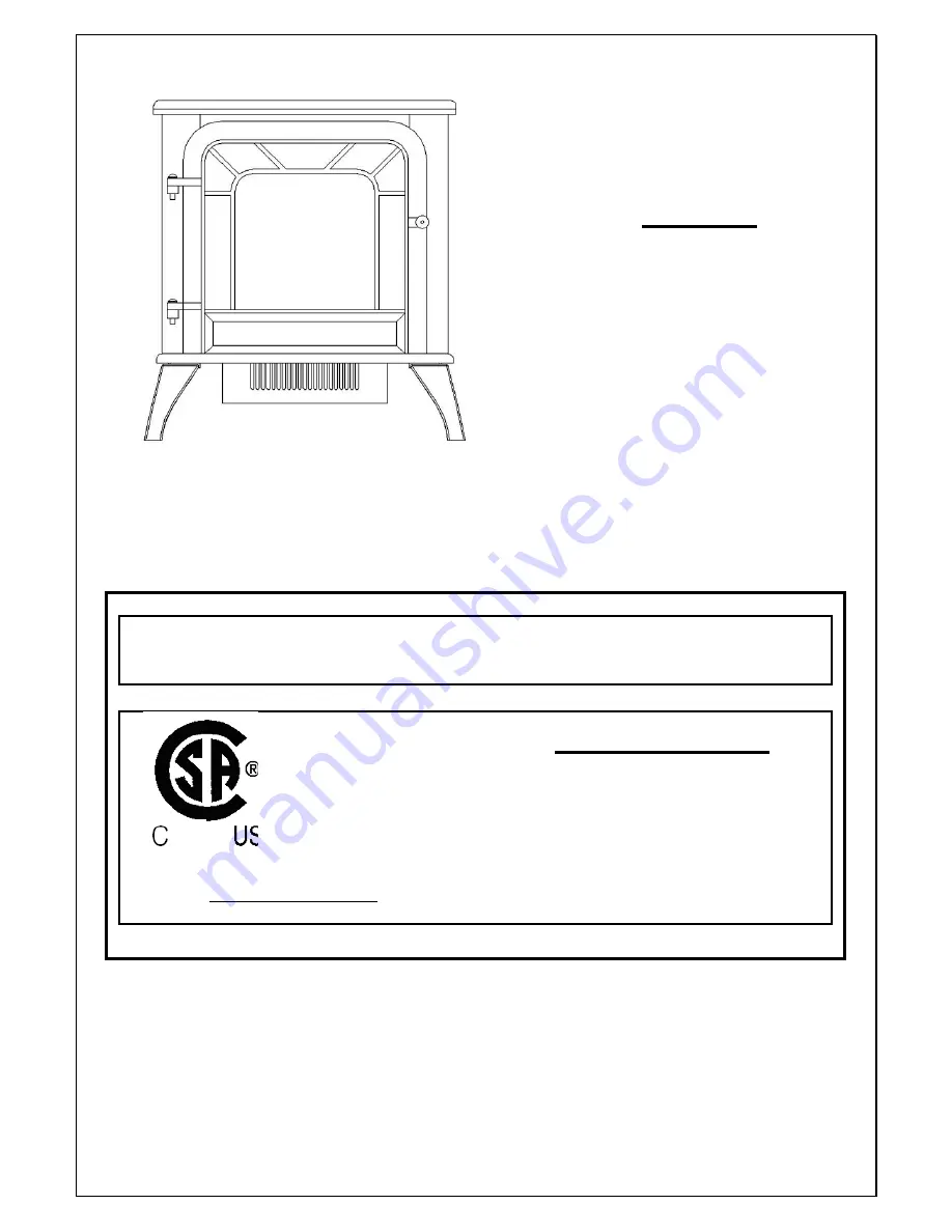 Kozy-World ES4501 Installation Instructions And Homeowner'S Manual Download Page 11