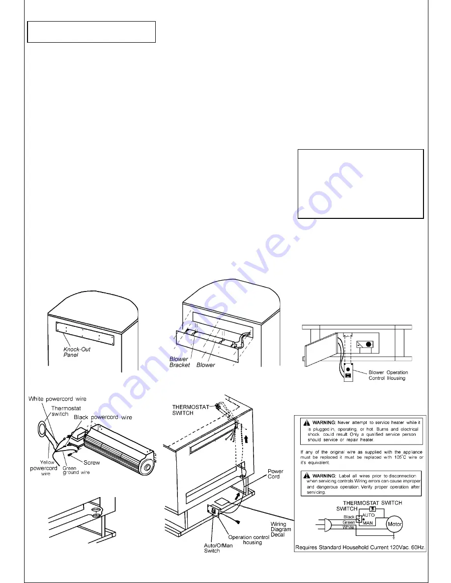 Kozy-World GSN2821 Owner'S Operation & Installation Manual Download Page 10