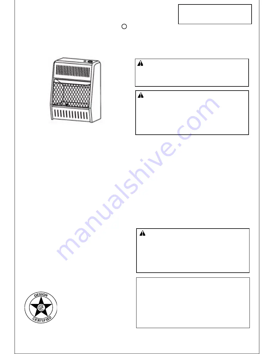 Kozy-World KWP114 Owner'S Operation And Installation Manual Download Page 1