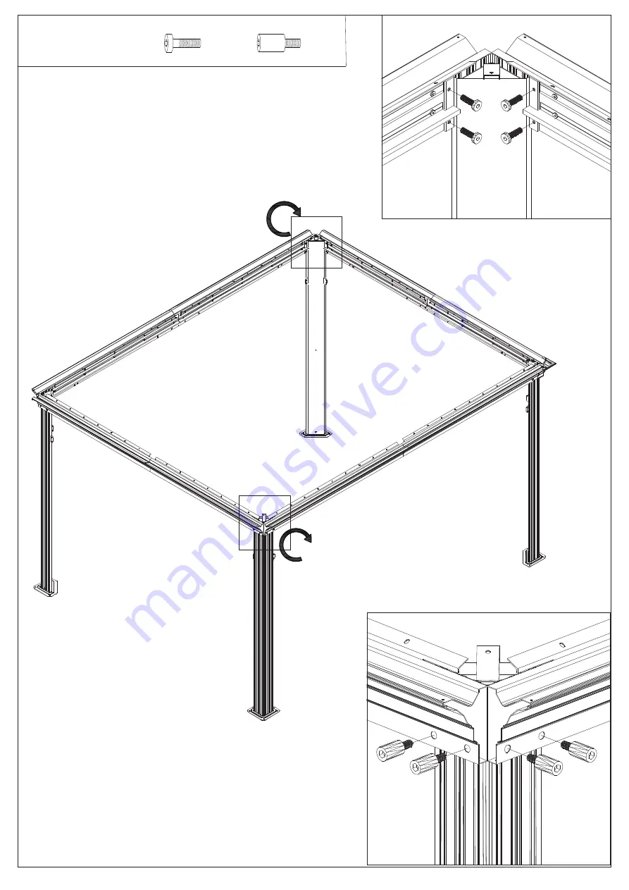 Kozyard Alexander 12'x16' Assembly Manual Download Page 9