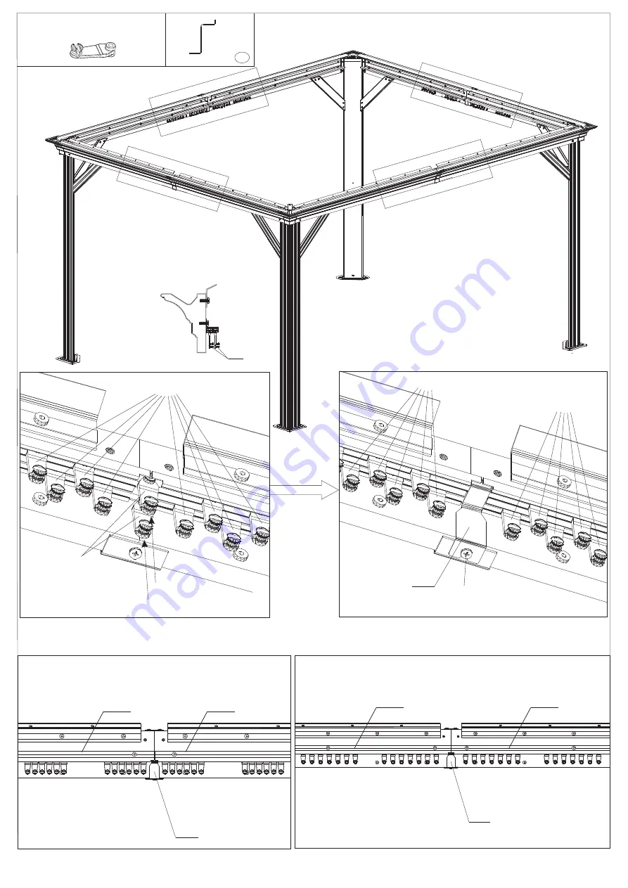 Kozyard Alexander 12'x16' Assembly Manual Download Page 12