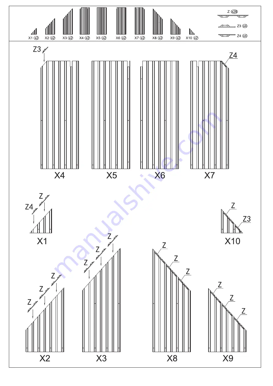 Kozyard Alexander 12'x16' Assembly Manual Download Page 20